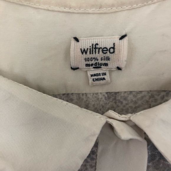 WILFRED SILK SNAKESKIN BLOUSE - Picture 5 of 5